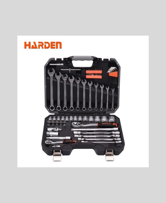 Harden 77pcs 1/2" & 1/4" Dr. Socket Set